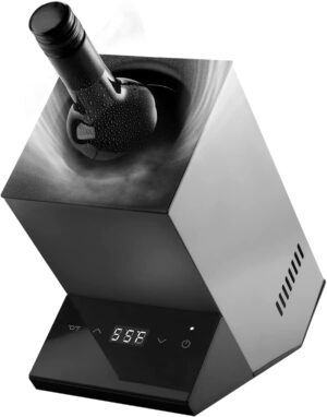 Wine Cooler | Electric Wine Chiller for 750mL | Wine and Some Champagne Bottles | Single Bottle Wine Cooler Keep Cold Up to 24 Hours| Portable Outdoor Iceless Chiller for Patio Poolside Picnic BBQ Party