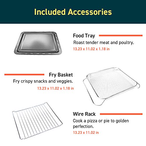 COSORI Air Fryer Toaster Combo 26.4QT 12 Functions Large Countertop Oven | Dehydrator with 1800W | Recipes & Accessories Included| Work with Alexa - Image 2