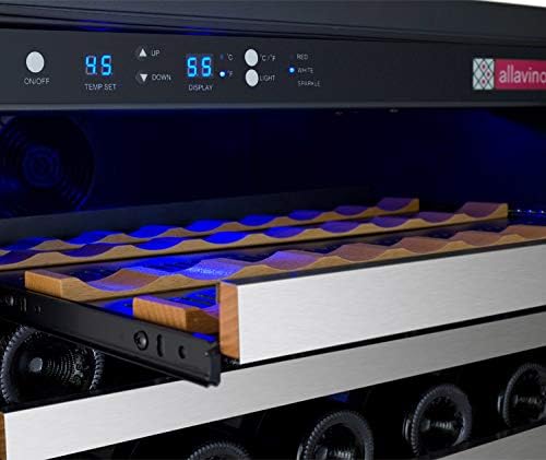 Allavino 24" Wide FlexCount II Tru-Vino 56 Bottle Single Zone Stainless Steel Right Hinge Wine Refrigerator - Image 5