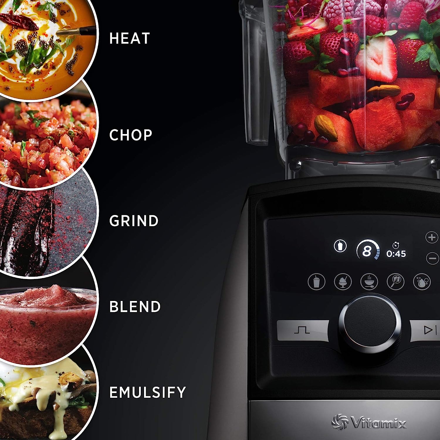 Vitamix A3500 Ascent Series Smart Blender, Professional-Grade, 64 oz. Low-Profile Container - Image 5