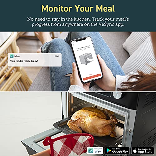 COSORI Air Fryer Toaster Combo 26.4QT 12 Functions Large Countertop Oven | Dehydrator with 1800W | Recipes & Accessories Included| Work with Alexa - Image 6