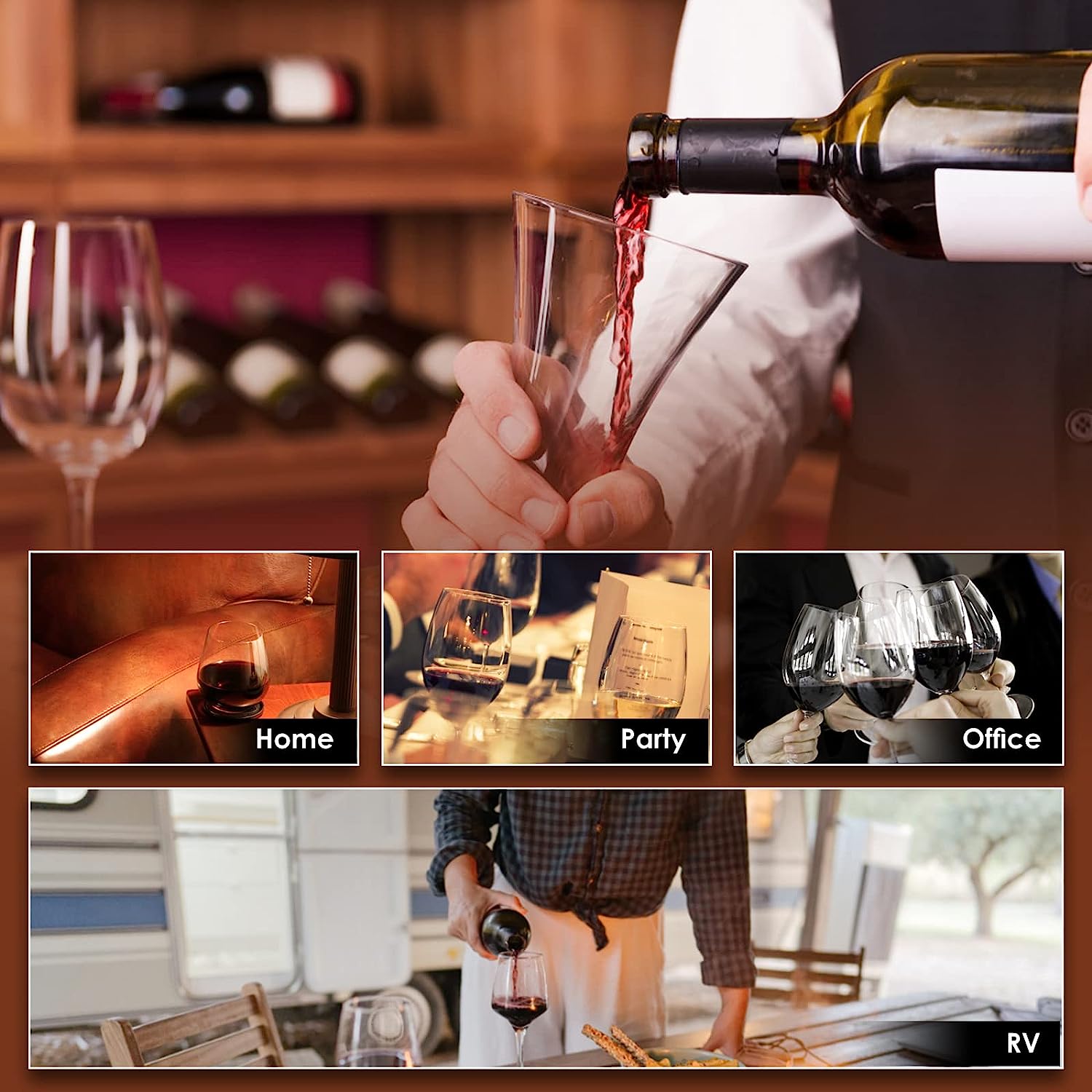 Mxmoonant Electric Wine Chiller Bottle Cooler | 41°F-64°F Adjustable Temperature Single Bottle for Wine | Champagne - Image 6