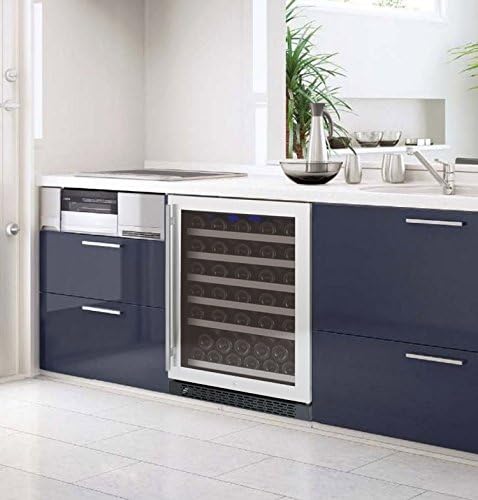 Allavino 24" Wide FlexCount II Tru-Vino 56 Bottle Single Zone Stainless Steel Right Hinge Wine Refrigerator - Image 9